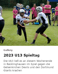 2023 U13 Gameday at Recklinghausen Chargers
