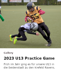 2023 U13 Practice Game at Krefeld Ravens